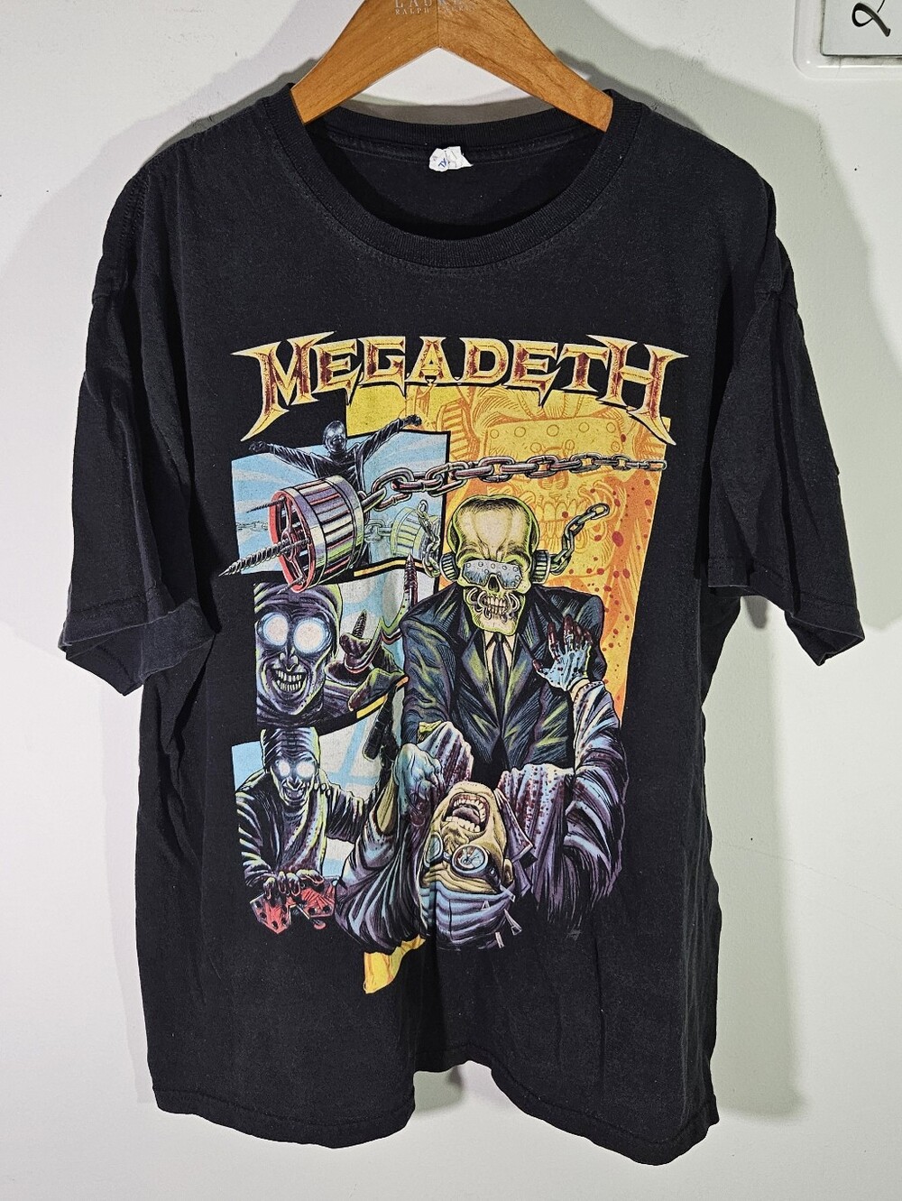 2013 Megadeth Black Double Sided Graphic Tour T-Shirt!